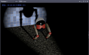 小机器人，带骨骼，带灯光带场景