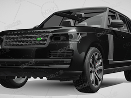 路虎揽胜越野车-2017款C4D汽车模型下载