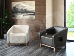 C4D两个单人沙发椅模型 sofa 3d model