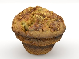 松饼C4D模型 muffin
