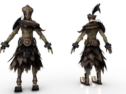 骷髅战士C4D游戏角色模型 Skullfighter 3dmodel