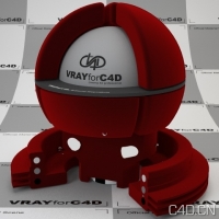 vray for c4d材质：Red Velvet