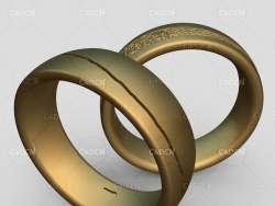 对戒婚戒C4D模型 Dolgin Frogge