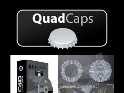 C4D多变形封闭孔洞插件 C4DZone QuadCaps 1.0 For Cinema 4D R23 Win解锁版