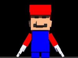 像素方块卡通人物超级马里奥兄弟 jumpr