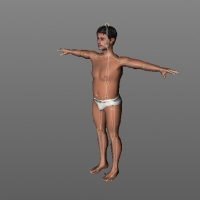 C4D裸体男人绑定模型 man01 nude V8.5