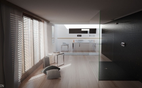 C4D浴室渲染模型（vray渲染）cinema 4d bathroom