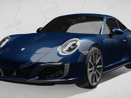 保时捷911-carrera-4s-coupe-991豪华汽车跑车超跑2016款C4D汽车模型下载