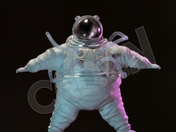 臃肿的宇航员太空人c4d模型