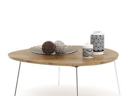 带花瓶的桌子c4d模型下载