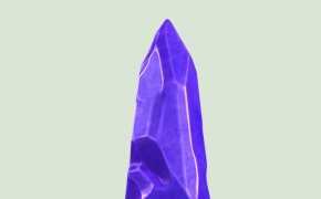 紫色水晶石C4D模型 Fantasy Crystal