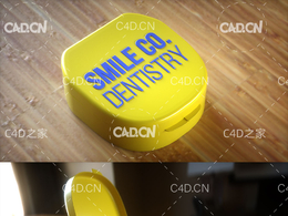 C4D Octane盒子掉落动画模型工程 Dental Appliance
