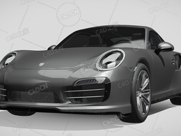 保时捷911豪华汽车跑车超跑2013款C4D汽车模型下载