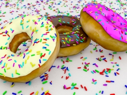 甜甜圈C4D模型 donuts 3d model