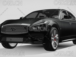 英菲尼迪q70长轴距汽车2018款C4D汽车模型下载