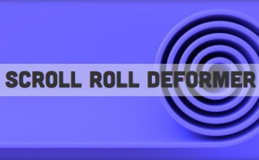 C4D卷纸辊变形插件中文汉化版 Scroll Roll Deformer v1.38