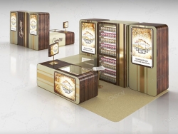 香烟销售专柜展会展台3d model of cigarettes sale stand