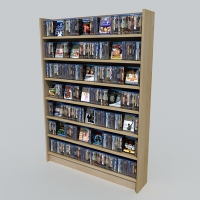 图书馆书架书籍C4D模型 Library shelves books 3D model