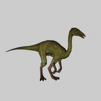 恐龙C4D模型（含15个动作，带绑定及动作）Dinosaur 3d model-compy Small