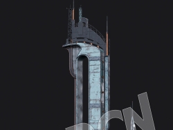 C4D科幻建筑外星未来建筑蒸汽朋克建筑模型 KB3D_HEM_BuildingPart_C_grp