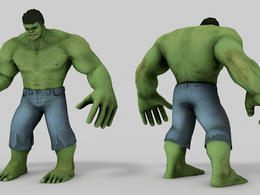 绿巨人C4D绑定模型 Hulk Cinema 4D Model