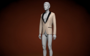 试衣男模特C4D模型 Male model 3D model