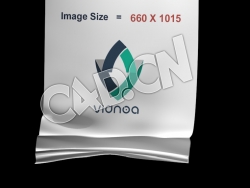 C4D竖旗卷起垂落的旗帜动画模型 flag