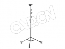 C4D黑色灯光支架模型 Black Stands Module