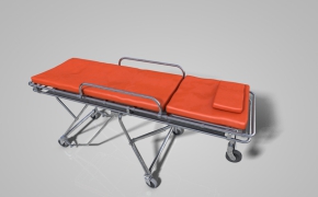 医院医疗器械：急救担架C4D模型 Emergency Stretcher