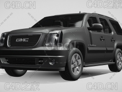吉姆西汽车GMC育空SUV越野汽车2009款C4D汽车模型下载
