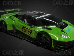 兰博基尼跑车低面模型Huracan GT3