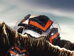 C4D实用工程第64季：雪山上的创意圆球C4D工程文件 c4d project