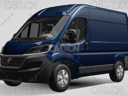 菲亚特汽车ducato杜卡托面包车2017款C4D汽车模型下载