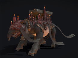 背石头蜡烛的野兽exalted-beast