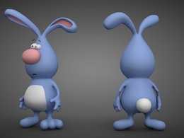 卡通小兔子C4D模型 Rabbit 3d model