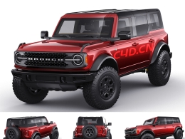 2021款福特烈马Bronco越野汽车模型 Ford Bronco 2021