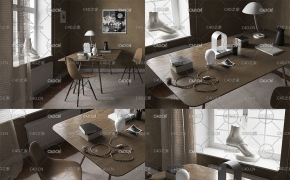 C4D室内模型渲染：书房书桌 Study