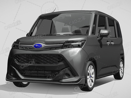 斯巴鲁面包车2017款C4D汽车模型下载