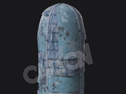 C4D金属塔架设备蒸汽朋克模型 KB3D_HEM_Tank_A_grp