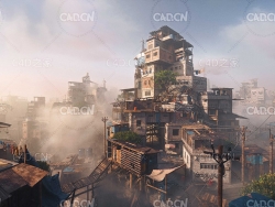 256个贫民窟建筑房子模型合集 Kitbash3d – Favelas