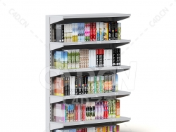 C4D商场超市图书架书籍货架模型下载market shelf books