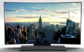 曲面电视C4D模型 Television Bend 3d model