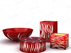 蜡烛盒蜡烛盘C4D模型