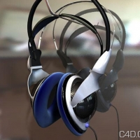 耳麦/耳机3D模型：headphones 3d model