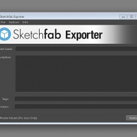 C4D输出su模型插件 Sketchfab Exporter v.1.2.2