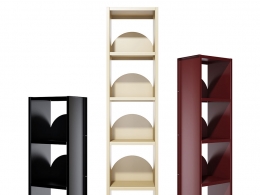 Floreana 金属书架展示架3D模型素材下载Floreana Metal Bookcase by Danese Milano