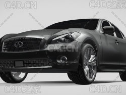 英菲尼迪汽车家用轿车2013款C4D汽车模型下载