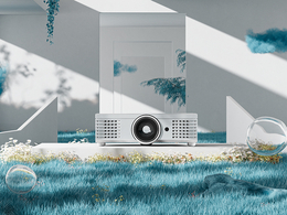 C4D OC投影仪室内蓝色风格场景模型