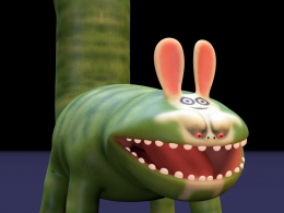 MAYA大坏兔子卡通角色模型 Bunny Eater Maya Rig