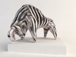 公牛雕塑C4D模型 Bull Sculpture Vudumotion